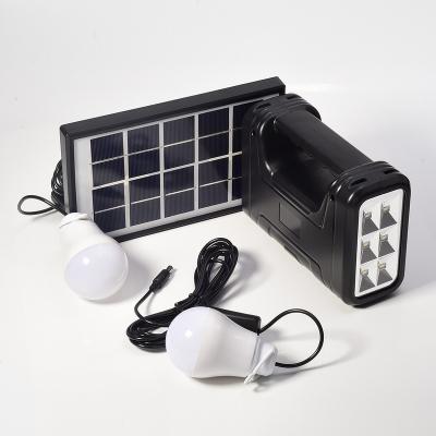 China Residential DC FD017-1 3w Mini Solar Panel Light Station Lighting Home Portable Solar Generator Power System With Bulb for sale