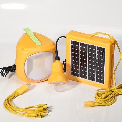 China Hot Sale Residential Portable Phone Solar Panel 3 Sets LED Light Kit Energy Saving Lamp Panel DC Home System Rechargeable Solar Bulbs H09-5P for sale