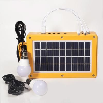 China Hot Sale Residential Mini Solar Panel Light ST104 DC Station Lighting Home Portable Solar Power System With Bulb for sale