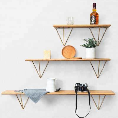 China 2018 Low MOQ New Design Eco-friendly Best Selling 3 Pieces Wall Mount Wood Shelf Set for sale