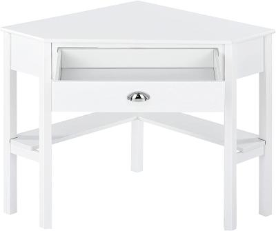 China KD Modern High Quality Concise Style Computer Table White Wooden Desk for sale