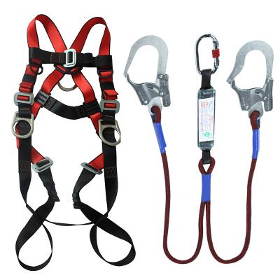 China Hot Selling High Strength High Altitude Work Electricians Fall Protection Climbing Safety Harness for sale