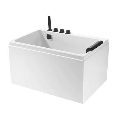 China Eco-friendly Material Free Standing Mini Acrylic With Small Square Bathtub 1100mm Acrylic Portable Bathtub for sale