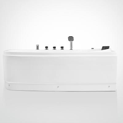 China New Whirlpool Design Eco-friendly Material Popular Massage Bathtub With Led Lightweight Modern Surfing Bathtub for sale