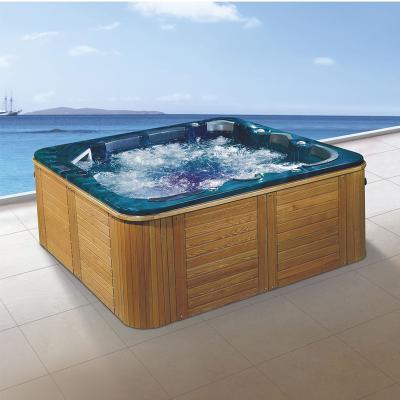 China New Material Eco-friendly Design 3 Person Soaking Outdoor Hot Tub Models Spa Massage Bathtub The Spa for sale