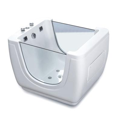 China Eco-friendly Material Cheap Massage Whirlpool With Glass Bathtub For Baby Bathtub for sale