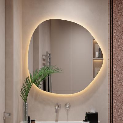 China Wholesale Wireless Backlit Bath Vanity Toilet Anti Fog Hotel Bright Touch Screen Lit Smart Home Led Bathroom Mirror for sale