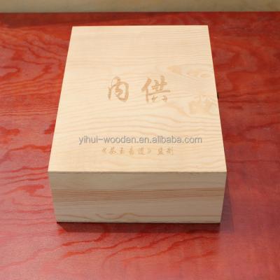 China Handmade unfinished cheap pine wood boxes for sale for sale