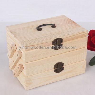 China Unique High Quality Art Jewelry Jewelery Box Style Simple Modern Fancy Shiny Wood Top Black Cover Plastic Jewelery Packing Case for sale