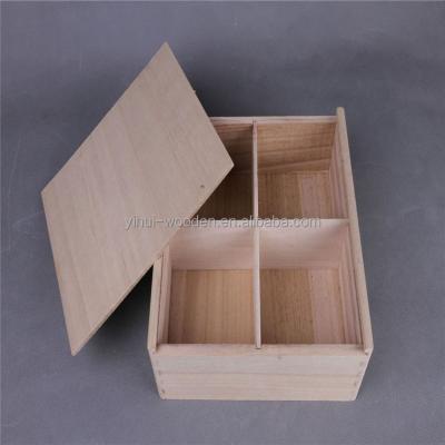 China Handmade High End Wooden Tea Box With See Window And Dividers , Wooden Tea Storage Case for sale