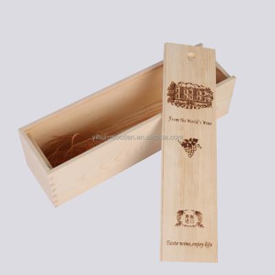 China New Materials 2016 Luxury &quality Recycled Wooden Wine Box With Sliding Lid for sale