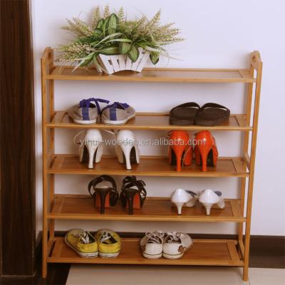 China Eco-Friendly Expandable Wooden Shoe Racks 3 Space Saving Tire Storage Racks Cabinet for sale