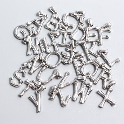 China High quality ins titanium steel the new retro does not fade female diy pendant letter necklace english necklace pendant for sale