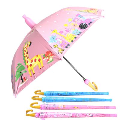 China Coastal Straight Automatic Open Custom Cartoon Printing Children Kids Umbrella Without Water Drip Case for sale