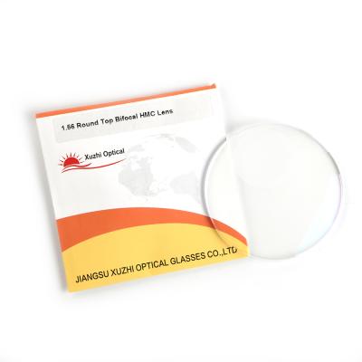 China Chinese Bifocal Manufacturer Customized 1.56 Round Cover Bifocal Lens Optical Lenses for sale