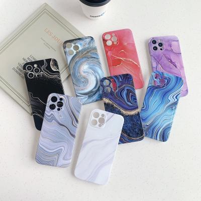 China Stylish Soft Anti-fall Mobile Phone Cover For iPhone 12 Marble Phone Case For iPhone 11 12 Pro Max for sale