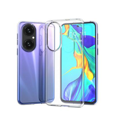 China New Soft Transparent Thin Case Mobile Phone Cover Device TPU Mobile Phone Protector For Huawei P50 pro for sale