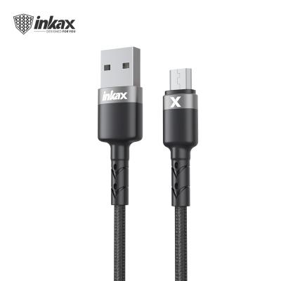 China 2020 New Arrival MP3/MP4 Player Inkax CK-96-MICRO 25CM Short 1.7A USB Cable For Metal Connector Pigtail Micro Jacket Mini Portable Charging Cable for sale