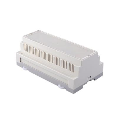 China Industrial Control Shell Din Rail Enclosure DIY Instrument Case ABS Boxes For Electronic Projects Circuit Housing Junction Box 158*87*60mm for sale