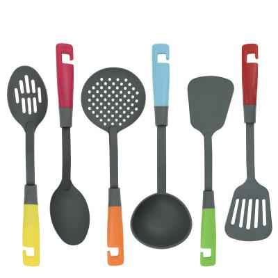 China Sustainable 6 Pcs Set Custom Colored Nylon Miniature Kitchen Utensil Accessories For Cookware for sale