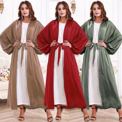 China Polyester Europe and America Border Women's Robe Middle East Dubai Turkish Cardigan Maxi Dress for sale