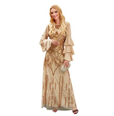 China OEM Turkey Polyester Modest Kaftans Design Two Layers Long Robe Muslim Prayer Dress For Women Elegent Abaya Dubai Jilbab Islamic Clothing for sale