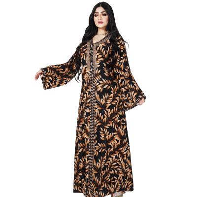 China Polyester Middle East Muslim Women's Abaya Hot Abaya Drill Dress Muslims for sale