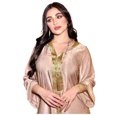 China Luxury Polyester Robes Women Dresses Muslim Lady Elegant Abaya Women Muslim Dress for sale