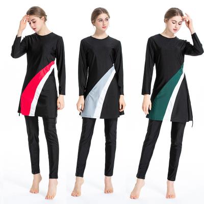 China Long Sleeves Swimsuit Women Swimsuit Full Body Breathable Muslim Conservative Swimwear Full Coverage For Ladies for sale