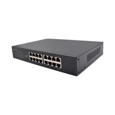 China Best Selling Goods Using Office 10/100/1000m Tp HT-S2016D Link 16port Network Switch for sale