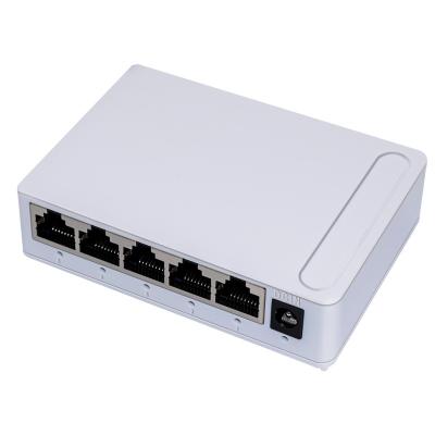 China Plastic Ethernet Network 5 10/100Mbps Link LACP D Million Bit Switch Desktop Unmanaged Hub for sale