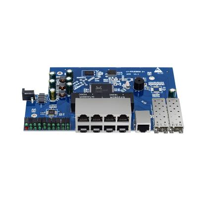 China VLAN Support Factory Directly 8 Port 10/100/1000mbps Controlled Ethernet Switch PCB Panel Network Switch Module Board for sale