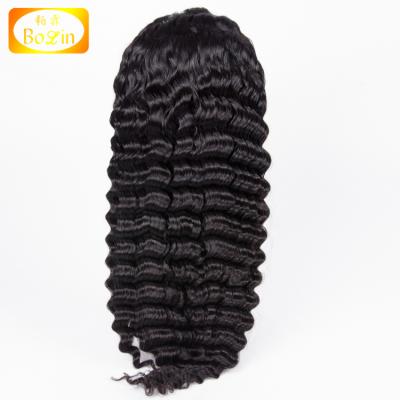 China Wholesale Silky Straight Wave Human Hair Full Lace Wigs For Color Women Deep Wave Hair Wig Free Shipping for sale