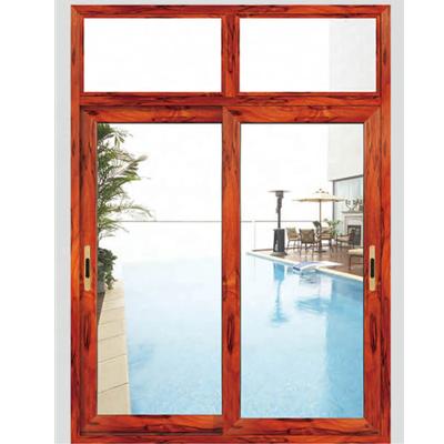 China Aluminum alloy sliding windows sliding doors double glass windows 2 tracks 3 tracks sliding windows for sale