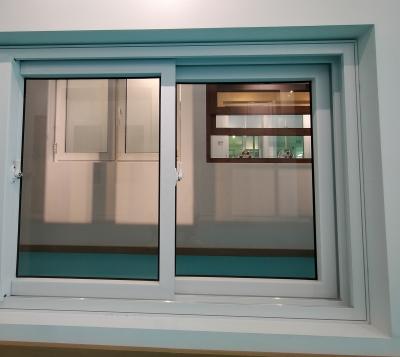 China Fancy Design UPVC window Sliding pvc window double glazed with grills Hotel project customized for sale