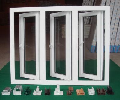 China French style top arch vinyl pvc frame casement windows design hurricane impact upvc casement windows for sale