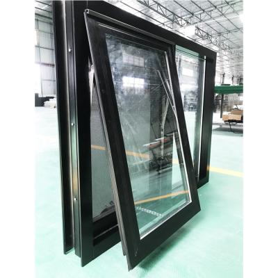 China Non-thermal break aluminum window doors casement glazed heat insulation window aluminium window frame for sale