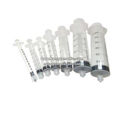 China Disposable clinic and hospital syringe with and without needle 1ml 23g x 1inch 3ml 23g x 1.5 inch 3ml 25g x 5/8 inch for sale