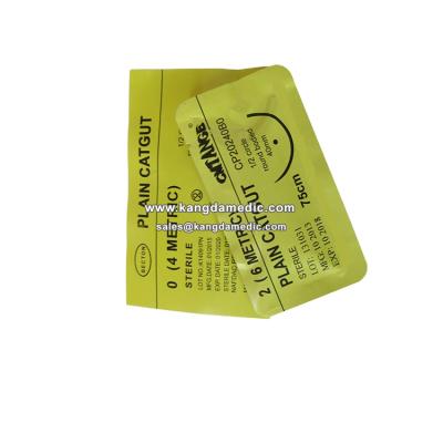 China Surgical The Chinese Direct Selling Disposable Surgical Absorbable Chromic Casing Factory Sewing Surgical Sutures With Needle for sale