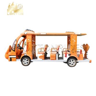 China Amusement Machine New Design Luxury Electric Sightseeing Car Clownfish Design Tourist Bus for sale