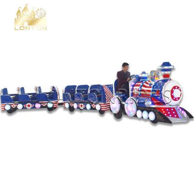 China Theme Park Kids Amusement Electric Barrel Train Rides Mini Amusement Park Rides for sale