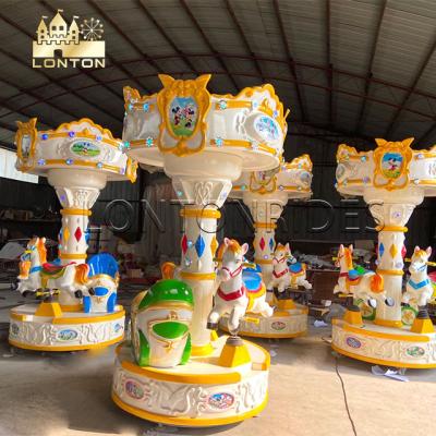 China Hot Selling Mini Portable Playground Kids Carousel Horse For Sale for sale