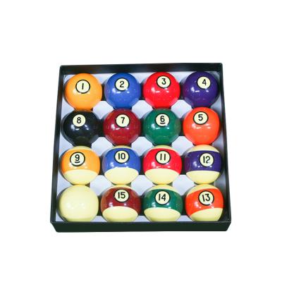 China Billiard table billiard ball set HTY-57M6A-2 full set resin 57mm billiard pool ball billiard balls aramit for sale