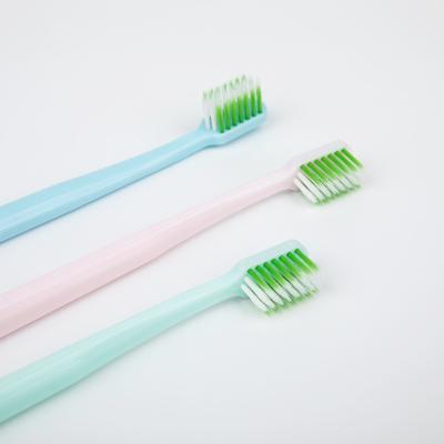 China Colorful Soft Biodegradable Organic Bristle Travel Toothbrush Cheap Durable Type Cornstarch Toothbrush for sale