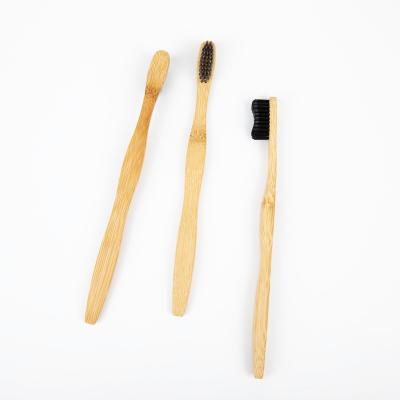 China 2022 Wholesale 100% New Product Logo Natural Biodegradable Bamboo Toothbrush Durable Type Bamboo Toothbrush for sale