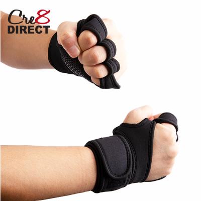 China Men's Weightlifting Gloves Gym Workout Fitness with Built-in Wrist Wraps for Pull Ups, Cross Training, Fitness for sale