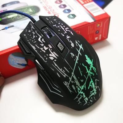 China Game Factory Wholesale Computer Optical Mouse 3000 Dpi Colorful Wired Gaming Mouse for sale