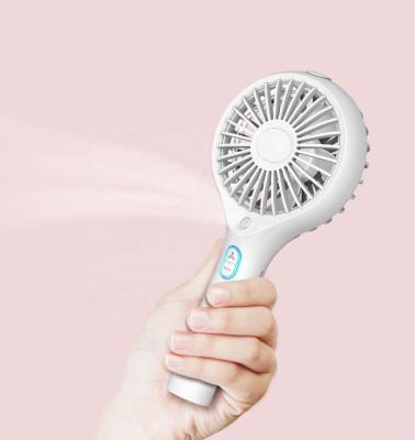 China 2021 Car Portable Mini Water Spray Mist Fan Electric Rechargeable USB Hand Fans for sale