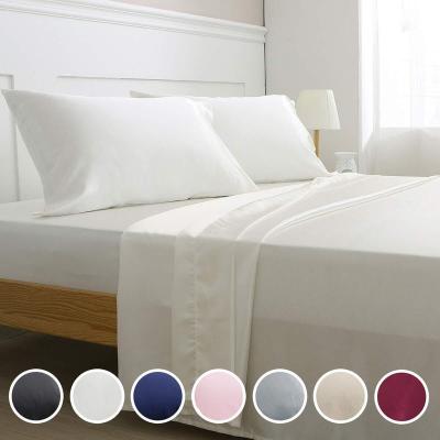 China Wholesale Disposable 1800 Thread Count Polyester Bed Sheet Set Microfiber Bedding Set Sheet for sale