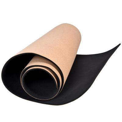 China Cork+pu+TPE Light Quality Natural Cork Tape Safe Non-Toxic Yoga Mat for sale